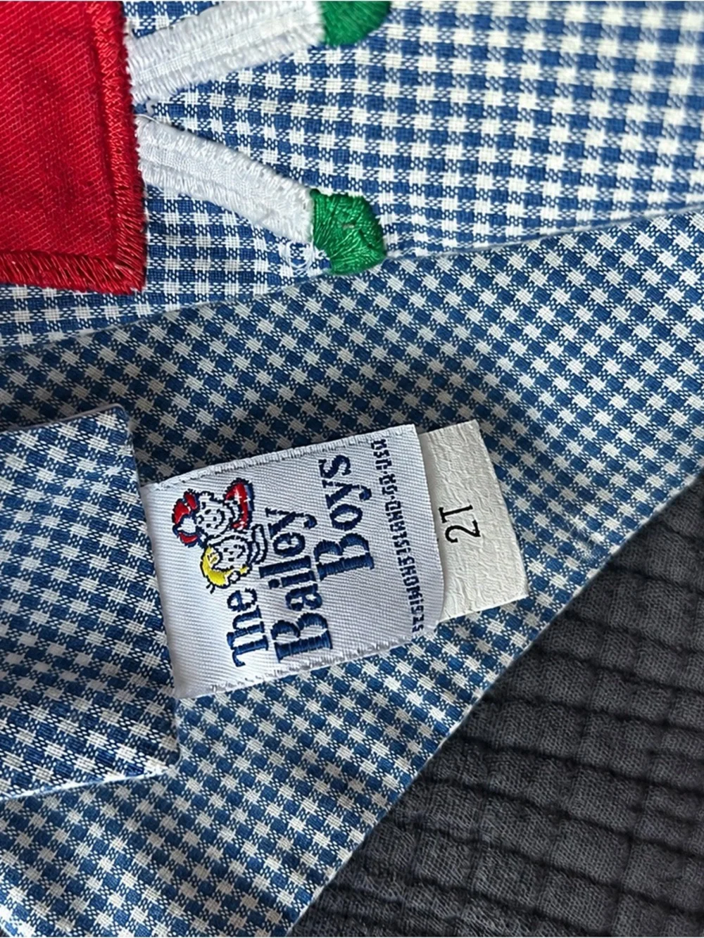 The Bailey Boys 2T Jack & the Beanstalk Gingham Top & Pants Set